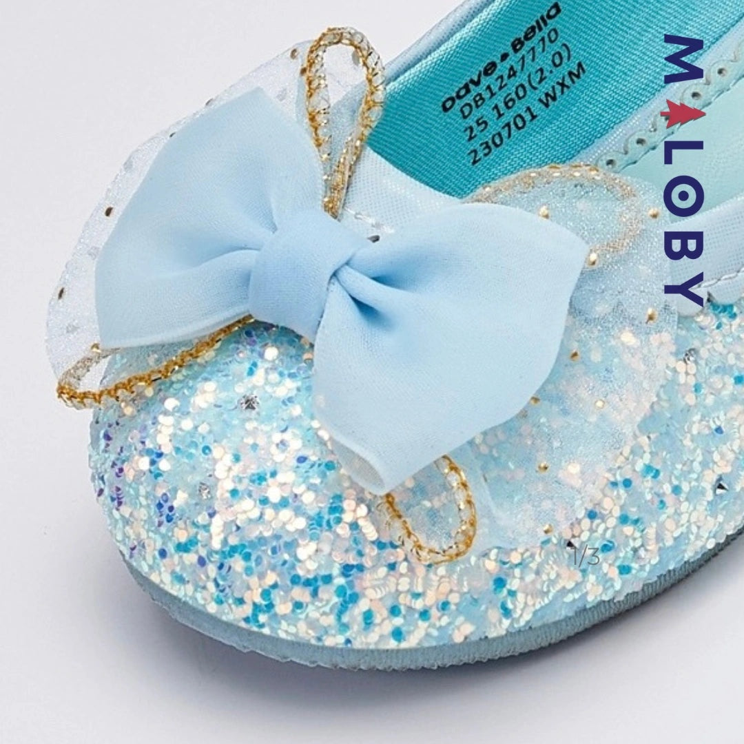 Babies cérémonie à nœud pour fille en bleu ciel, parfait pour les anniversaires et événements spéciaux.