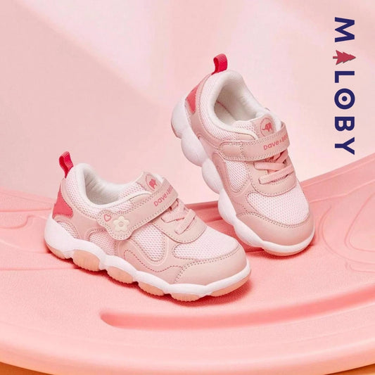 Baskets lumineuses rose pour enfant fille, parfaites pour les anniversaires et les vêtements enfants au Maroc.