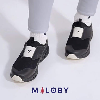 Baskets sport semelle épaisse enfant garçon noir pour un look tendance