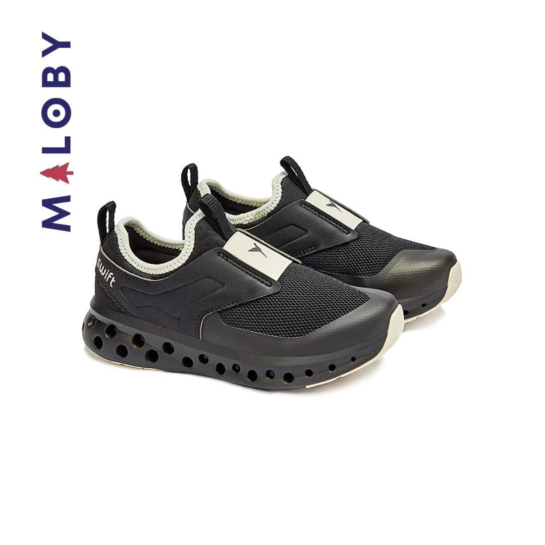 Baskets sport semelle épaisse enfant garçon noir pour un look tendance
