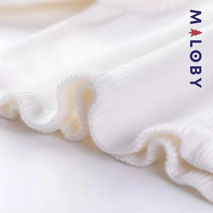 Boléro en maille blanc pour fille, parfait pour les événements et anniversaires des enfants