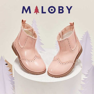 Bottes vernis pour Fille- Rose -robes et ensembles pour filles, bébés et garcons - MALOBY