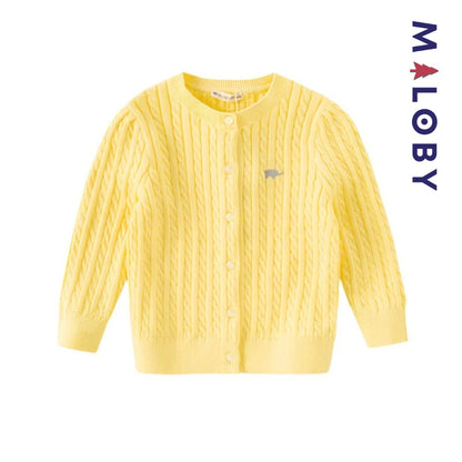 Cardigan en coton pour fille, parfait pour les enfants au Maroc et pour les anniversaires.