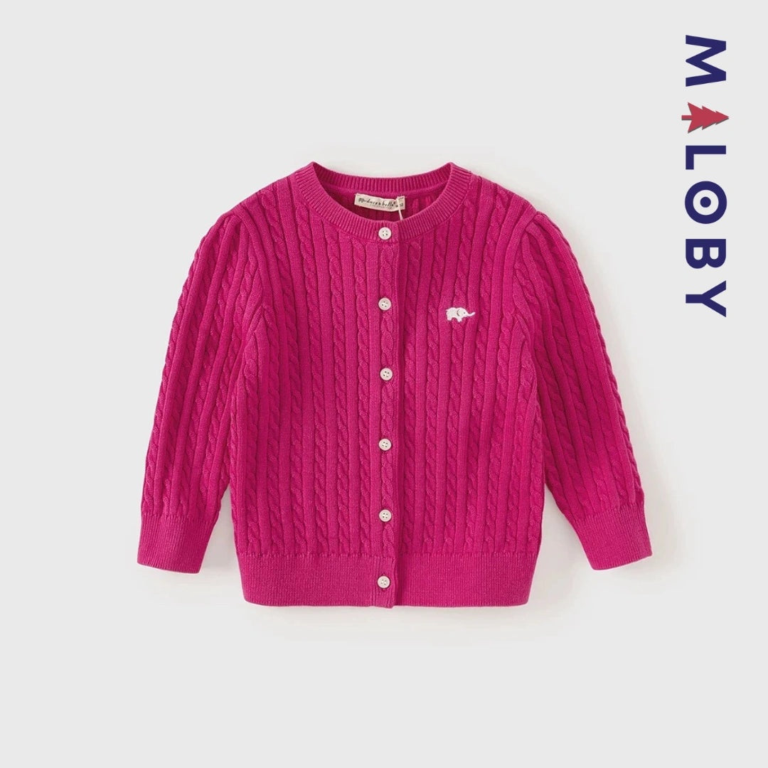Cardigan en coton pour fille, parfait pour les enfants au Maroc et pour les anniversaires.