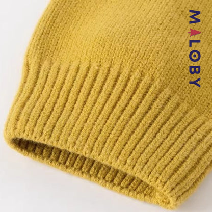Cardigan brodé pour fille en jaune, vêtements enfants adaptés aux anniversaires et occasions spéciales.