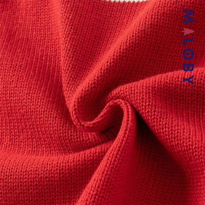 Cardigan jacquard rouge avec cerises pour filles, idéal pour les vêtements enfants.