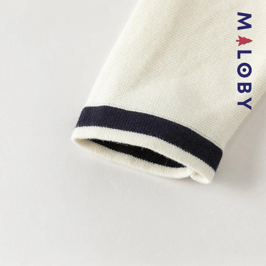 Cardigan en pur coton beige pour enfant fille, idéal pour les vêtements enfants au Maroc