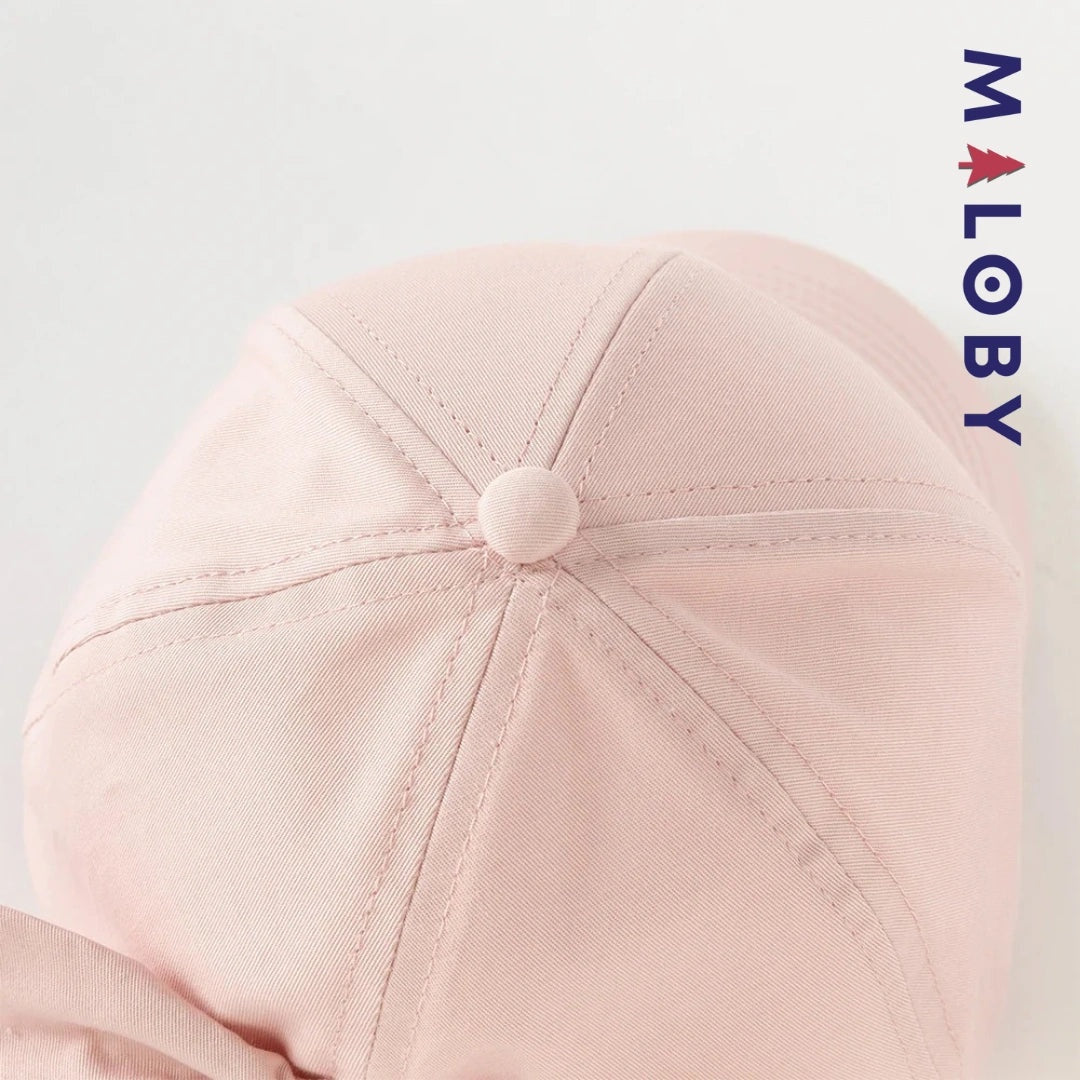 Casquette nœud fantaisie rose pour fille, accessoire mode enfant