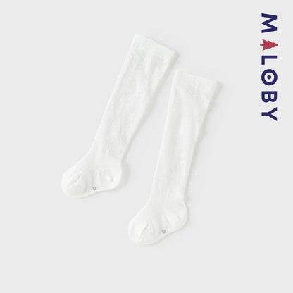 Chaussettes hautes ajourées pour fille, parfaites pour les vêtements d'anniversaire et les occasions spéciales.