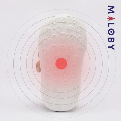 Chaussons souple scratchés bébé Garçon en kaki, confortables et tendance