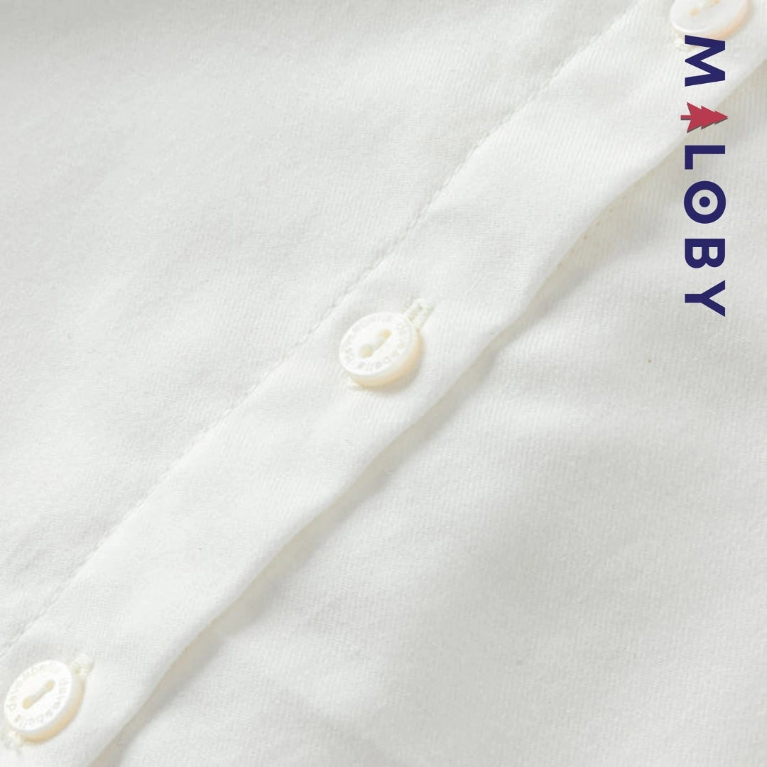 Chemise à nœud blanche pour fille, parfaite pour les occasions spéciales et les anniversaires