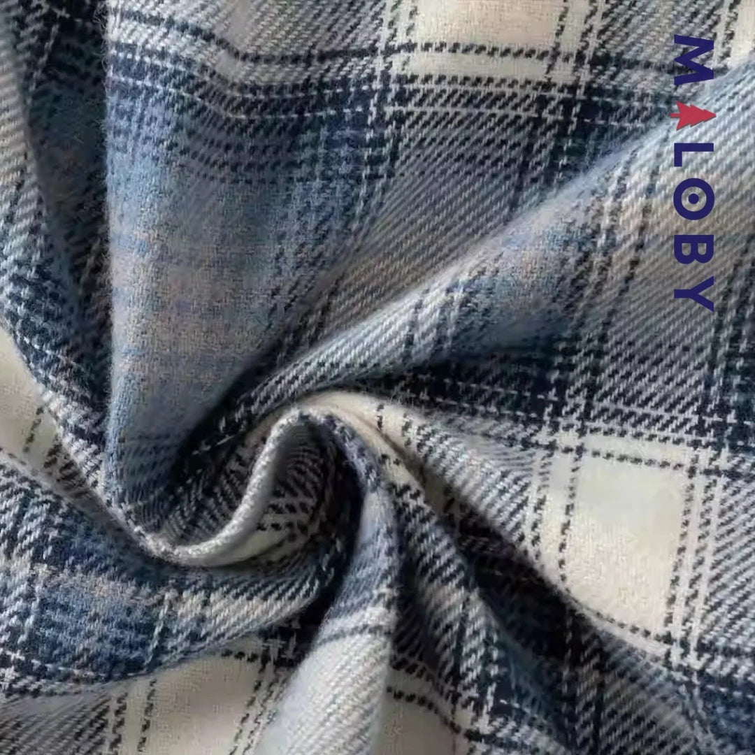 Chemise à carreaux bleu pour enfant garçon, idéale pour les occasions spéciales et les anniversaires.