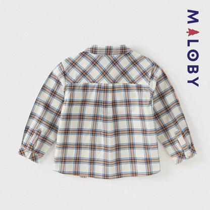 Chemise à carreaux en pur coton pour garçon, idéale pour les occasions spéciales et le quotidien.