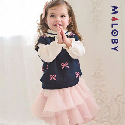 Chemise col volantée en pur coton pour fille, idéale pour les occasions spéciales et le quotidien.