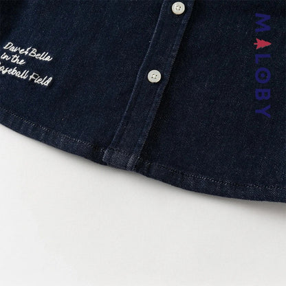 Chemise en jean bleu pour garçon, parfaite pour les vêtements enfants au Maroc.