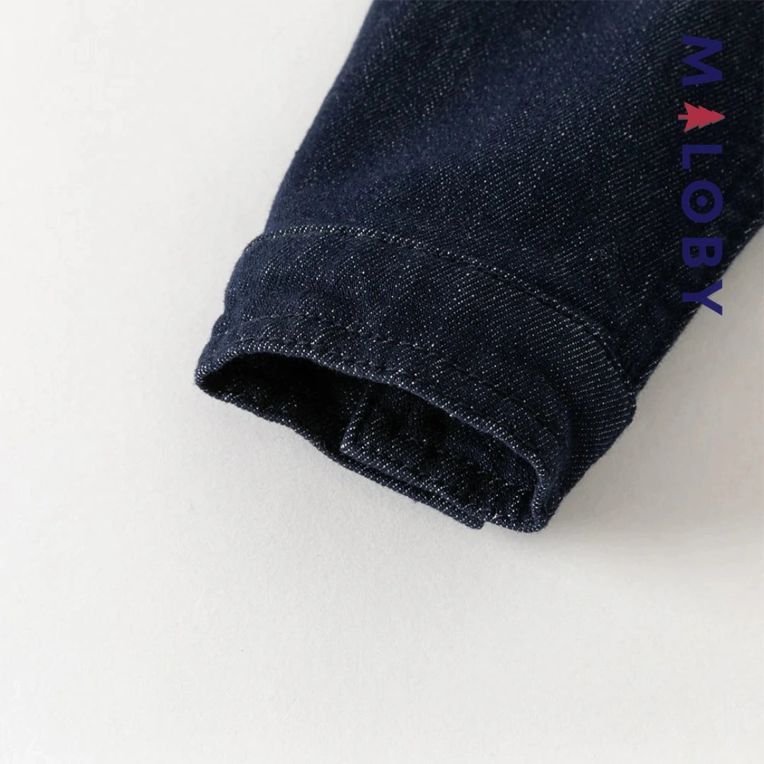 Chemise en jean bleu pour garçon, parfaite pour les vêtements enfants au Maroc.