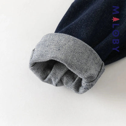 Chemise en jean bleu pour garçon, parfaite pour les vêtements enfants au Maroc.