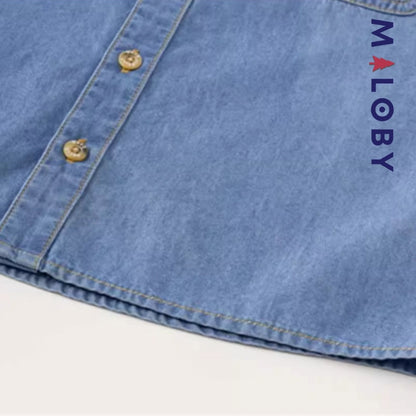 Chemise en jean enfant garçon de la marque MALOBY, idéale pour toutes les occasions