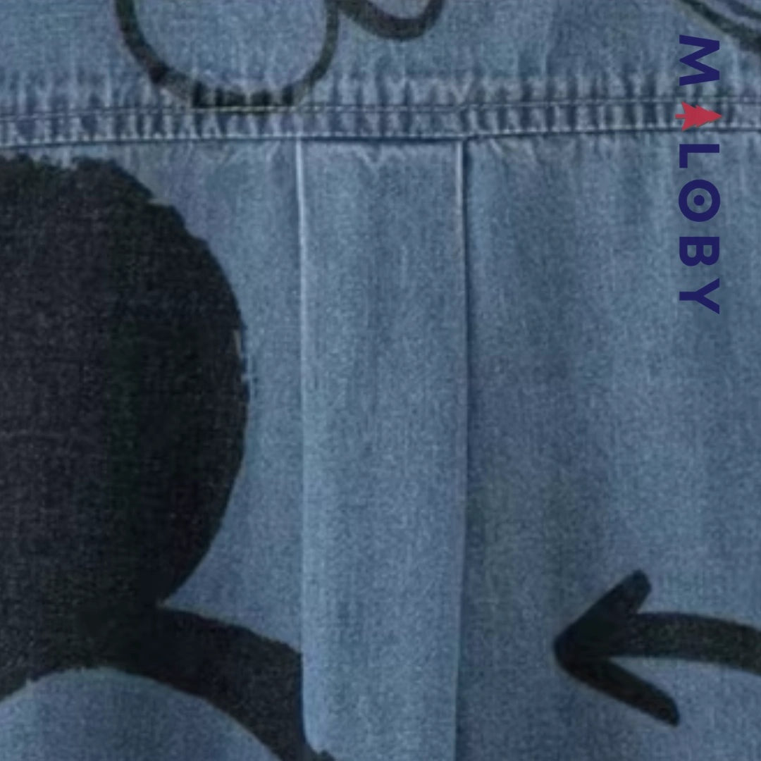 Chemise en jean motif Disney pour garçon, idéale pour les enfants