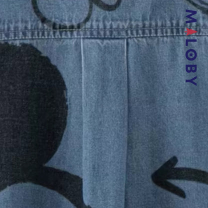Chemise en jean motif Disney pour garçon, idéale pour les enfants