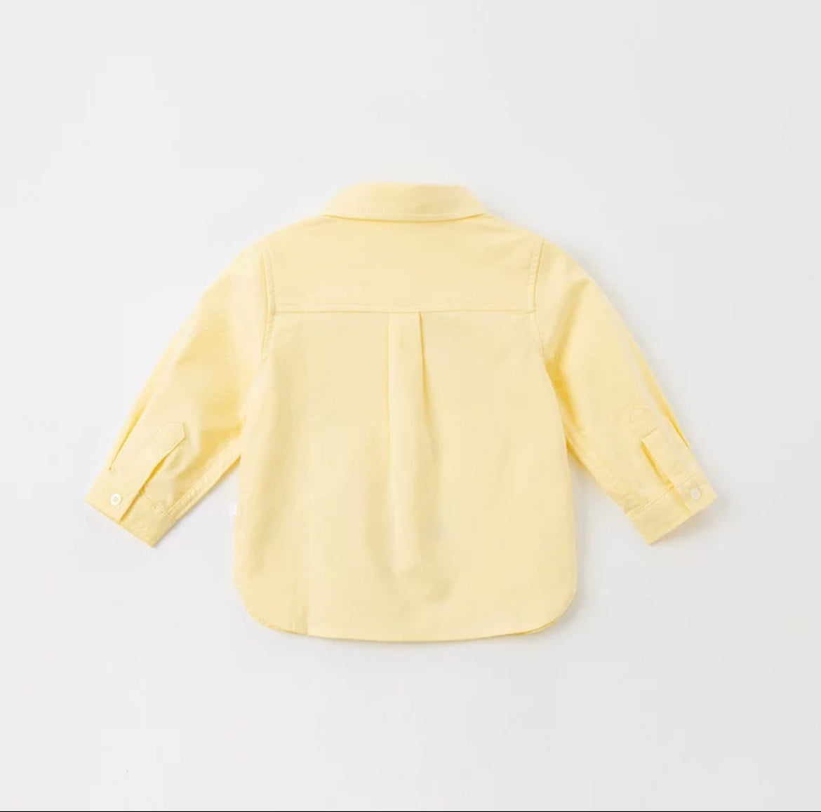 Chemise jaune à manches longues pour garçon, parfaite pour les occasions spéciales