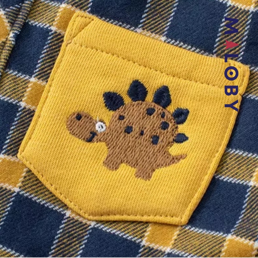 Chemise Manteau à Capuche doublé pour Enfant Garçon, style tendance et confortable pour les petits.