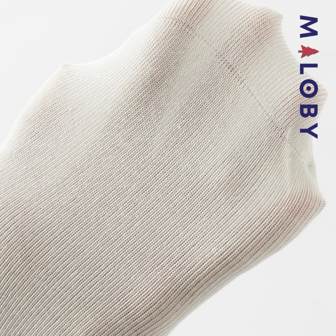 Collant épais beige et gris avec motif fantaisie pour filles