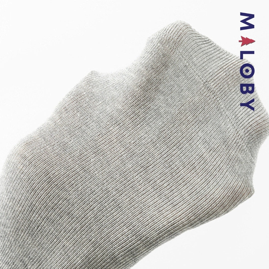Collant épais beige et gris avec motif fantaisie pour filles