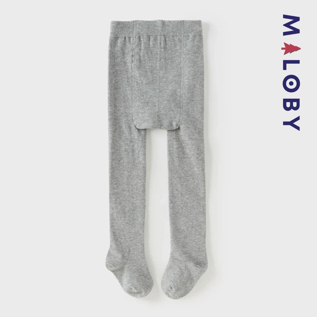 Collant épais gris à motif fantaisie pour enfants filles, idéal pour les vêtements d'anniversaire.