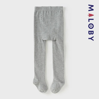 Collant épais gris à motif fantaisie pour enfants filles, idéal pour les vêtements d'anniversaire.