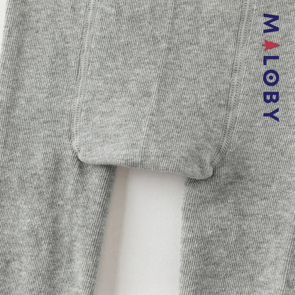 Collant épais gris à motif fantaisie pour enfants filles, idéal pour les vêtements d'anniversaire.