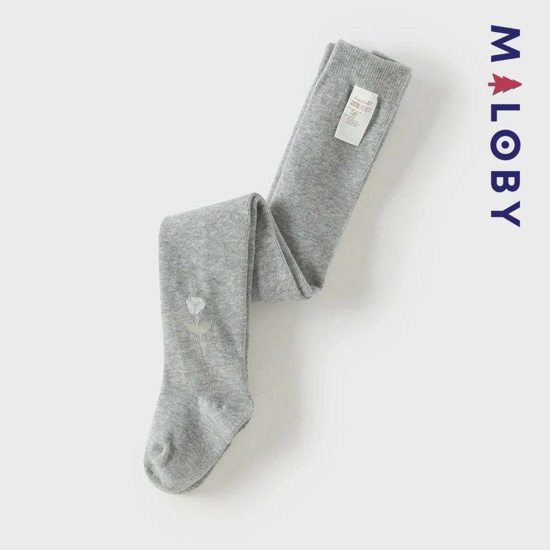 Collant épais gris à motif fantaisie pour enfants filles, idéal pour les vêtements d'anniversaire.