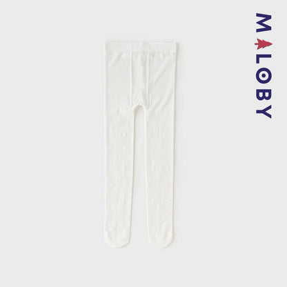 Collants fins unis beige pour fille, idéal pour vêtements enfants et anniversaires.