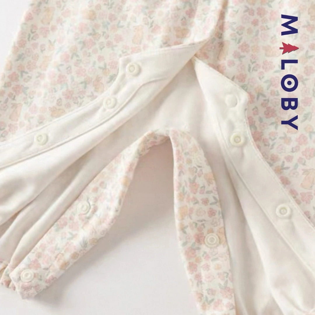 Combinaison antibactérienne 2 en 1 pour bébé fille en rose, parfaite pour les anniversaires et occasions spéciales.