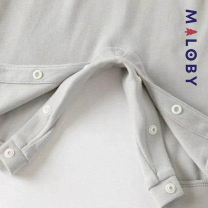 Combinaison cérémonie bleu garçon manches longues 2 en 1 pour bébé