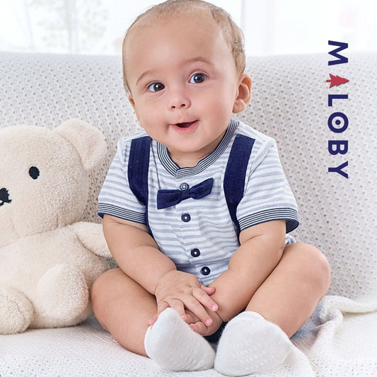 Combinaison cérémonie pour bébé garçon, parfaite pour toutes les occasions spéciales.