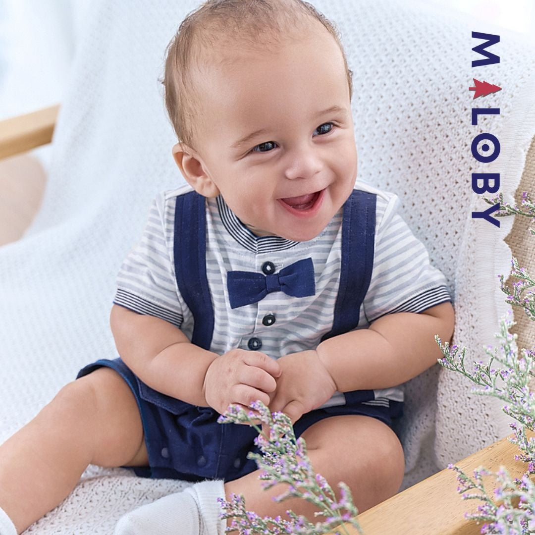 Combinaison cérémonie pour bébé garçon, parfaite pour toutes les occasions spéciales.