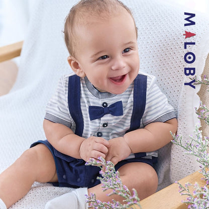 Combinaison cérémonie pour bébé garçon, parfaite pour toutes les occasions spéciales.