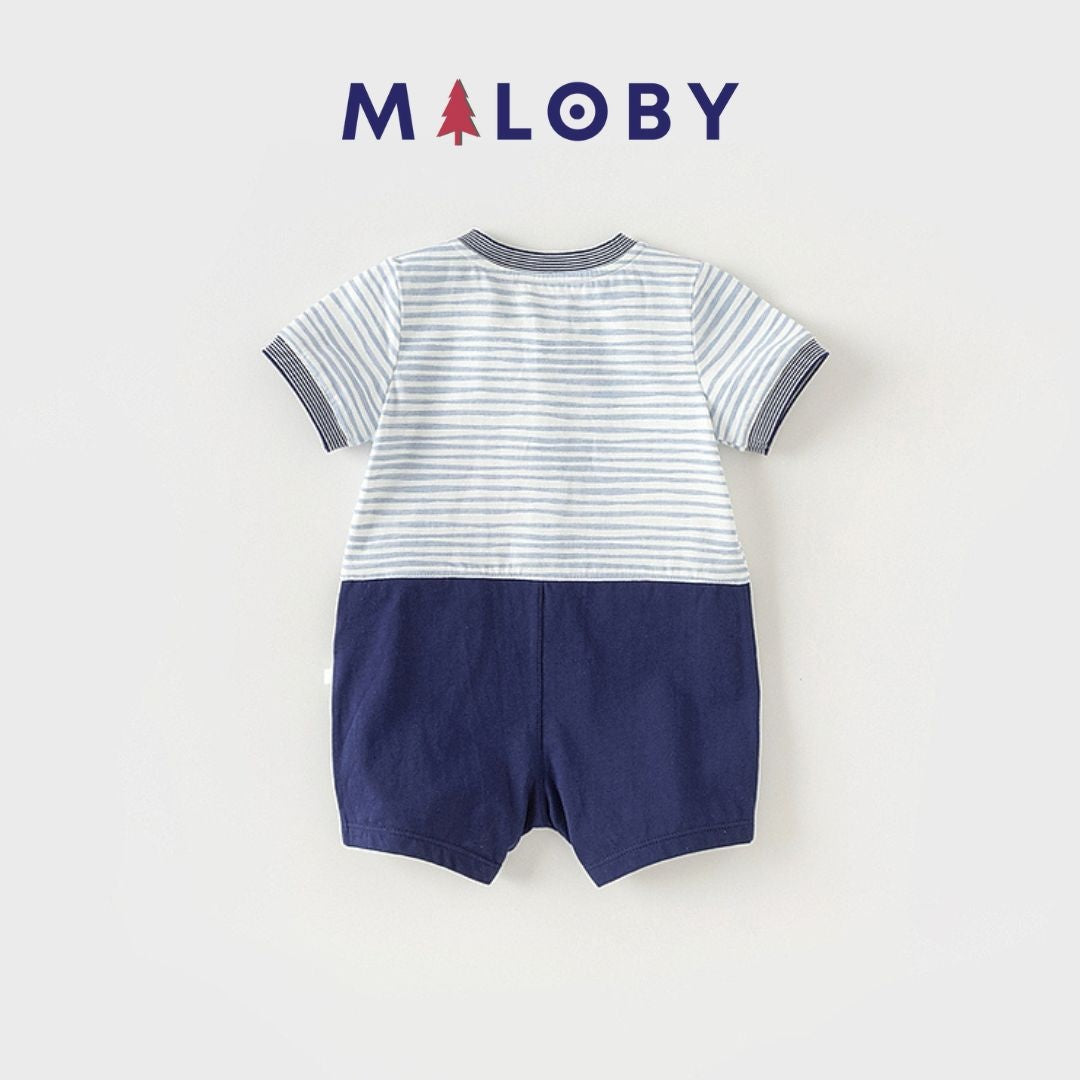 Combinaison cérémonie pour bébé garçon, parfaite pour toutes les occasions spéciales.