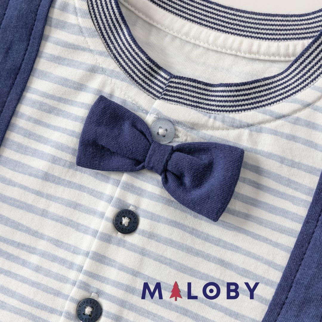Combinaison cérémonie pour bébé garçon, parfaite pour toutes les occasions spéciales.
