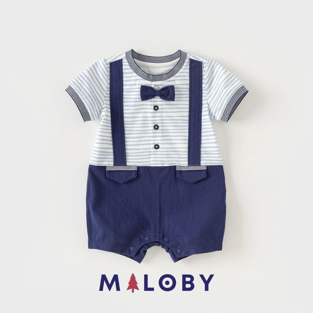 Combinaison cérémonie pour bébé garçon, parfaite pour toutes les occasions spéciales.