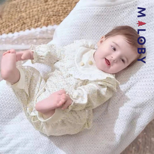 Combinaison fleurie pour bébé fille, idéale pour anniversaires et occasions spéciales
