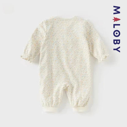 Combinaison fleurie pour bébé fille, idéale pour anniversaires et occasions spéciales