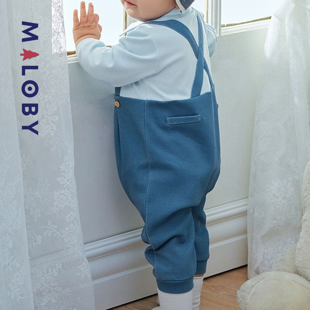 Combinaison habillée 2 en 1 pour bébé garçon, idéale pour anniversaires et occasions spéciales.