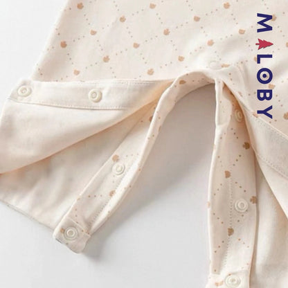 Combinaison habillée beige pour bébé garçon idéale pour anniversaires et occasions spéciales.