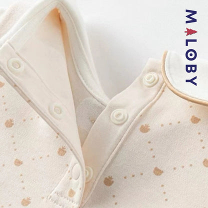 Combinaison habillée beige pour bébé garçon idéale pour anniversaires et occasions spéciales.