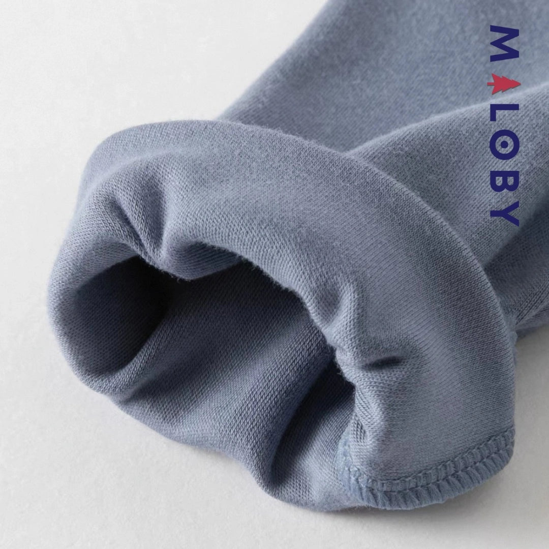 Combinaison longues effet 2 en 1 pour bébé garçon en bleu, parfait pour les événements spéciaux.