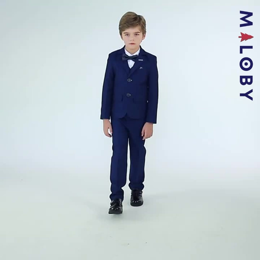 Costume bleu pour garçon MALOBY, idéal pour anniversaires et occasions spéciales.