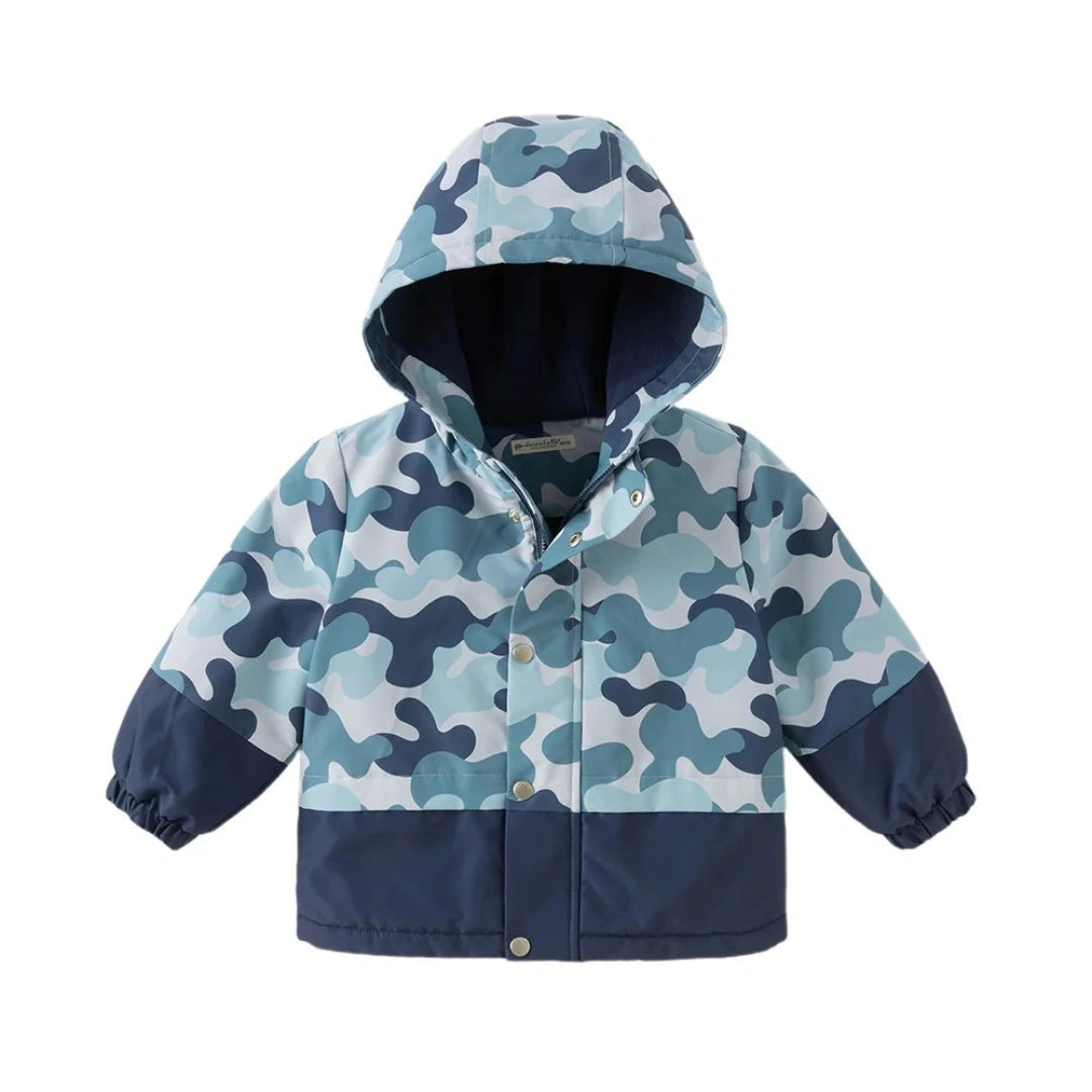 Coupe vent doublée et imperméable pour garçon, idéal pour les enfants au Maroc.