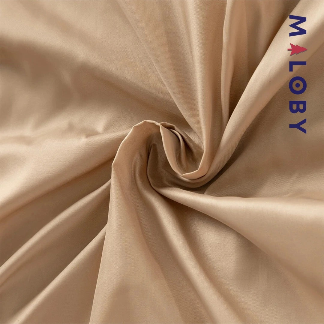 Coupe-vent mi-long beige pour fille, idéal pour les vêtements enfants au Maroc.